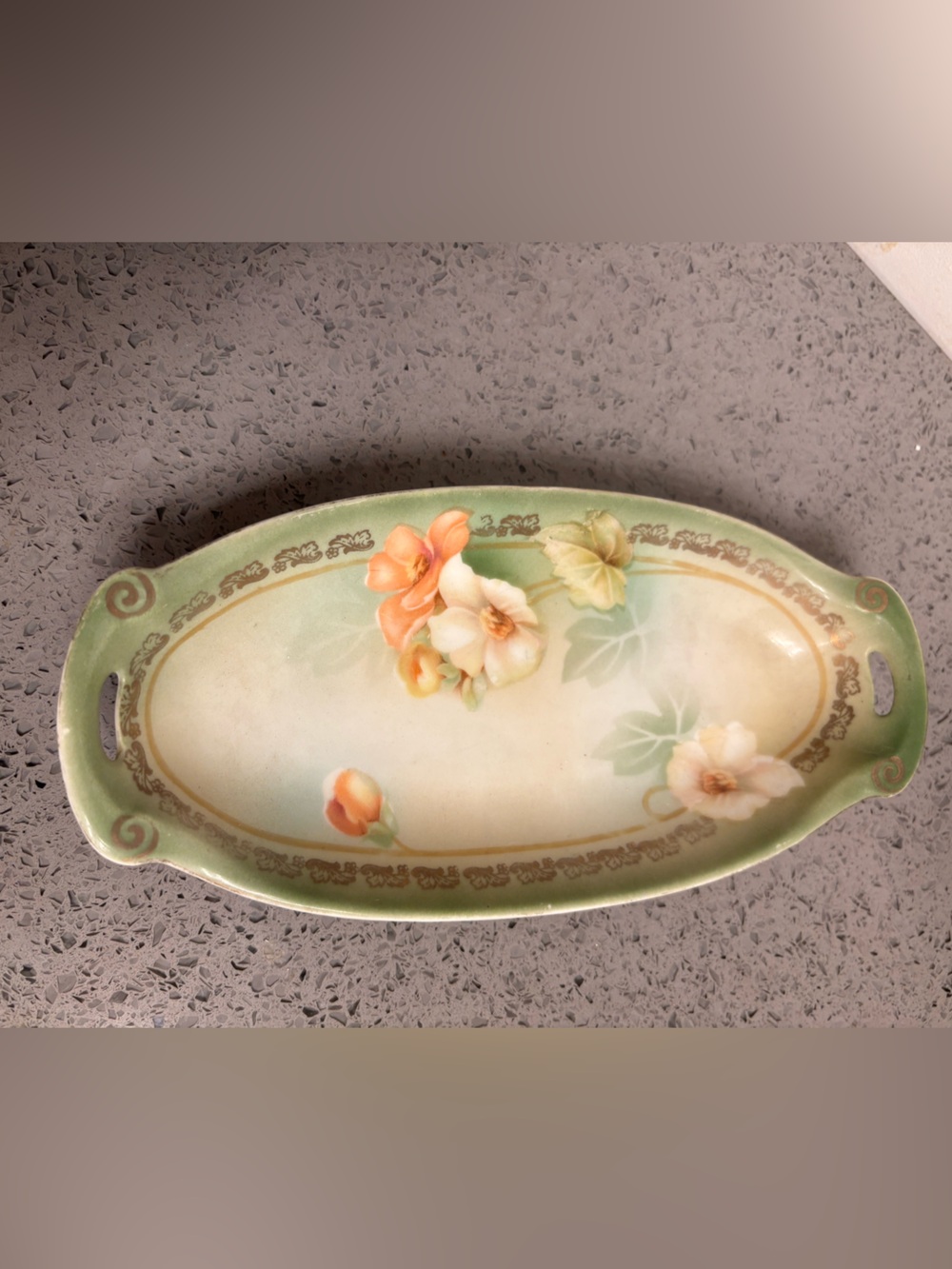 Vintage RS GERMANY Reinhold Schlegelmilch Tillowitz Hand Painted SERVING DISH